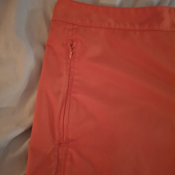 Izod Women's Vibrant Orange Athletic Shorts - Picture 6 of 9